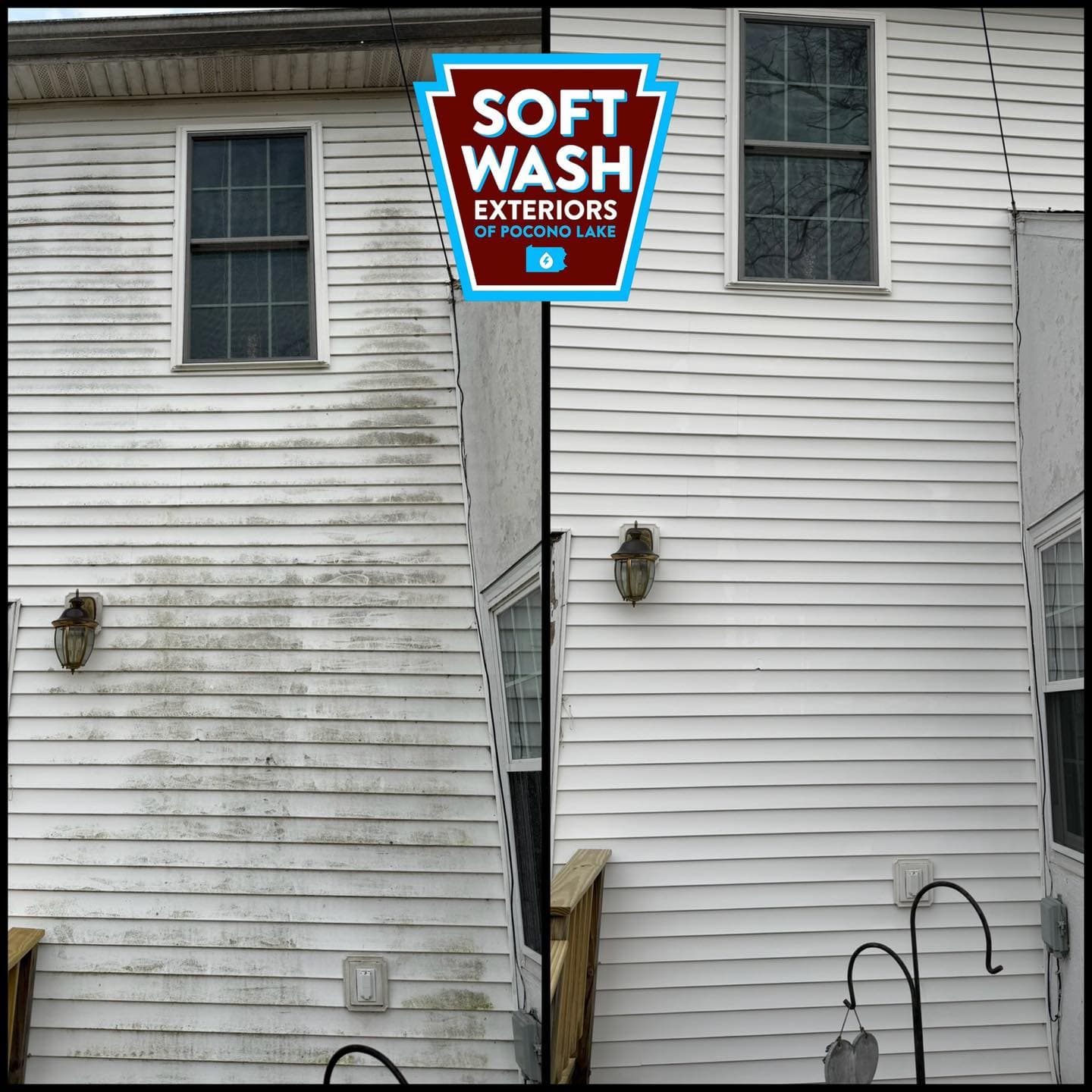Vinyl siding soft wash — heavy mold removal