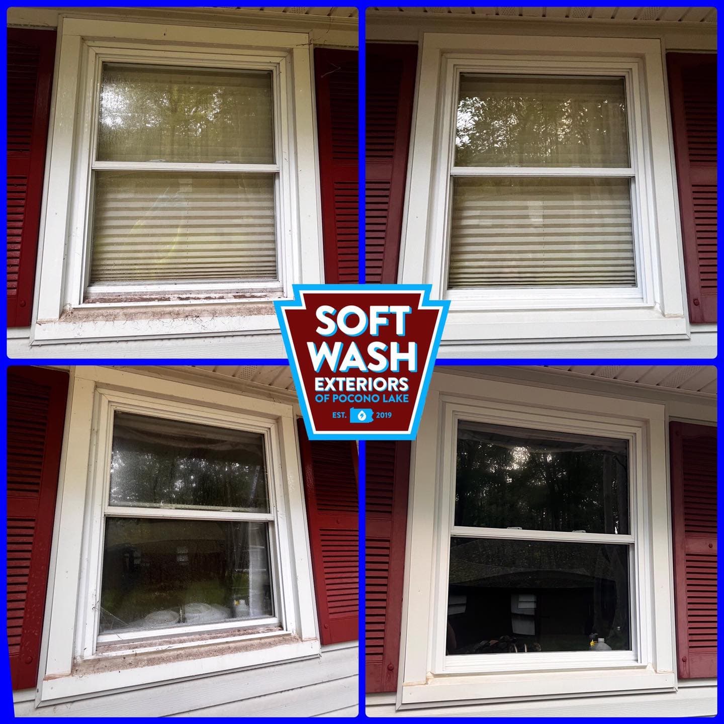 4 windows before/after cleaning