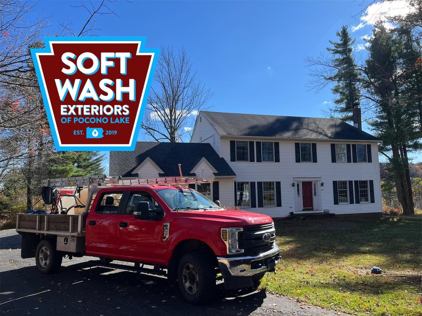 Large residential soft wash