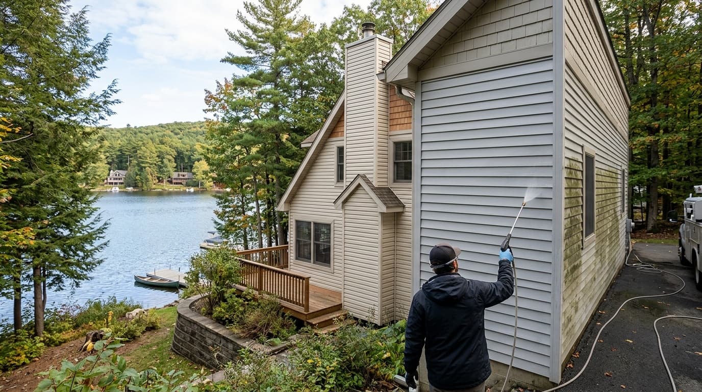 Is Soft Washing Safe for Your Pocono Lake Home's Siding?