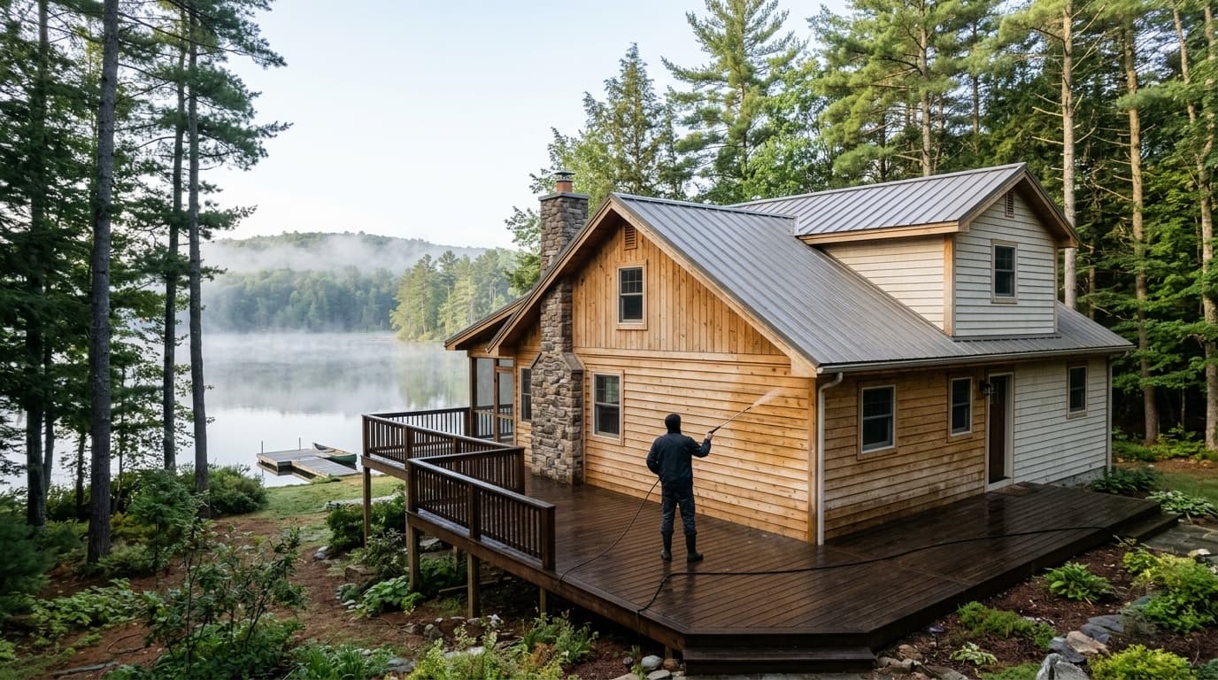 Why Pocono Rental Hosts Choose Soft Washing Between Guest Stays